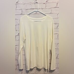 Pure Jill Ivory Long Sleeve Top – Size Large